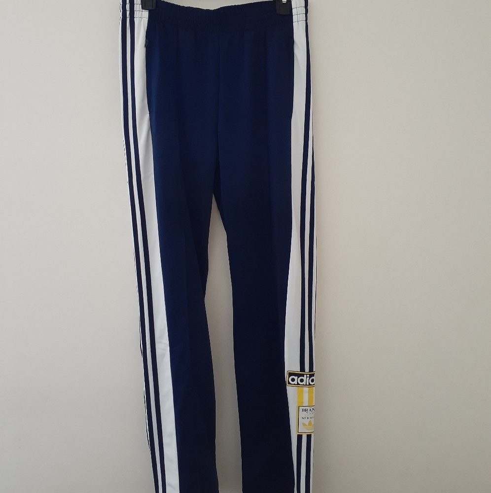 Womens Adidas Button Track Pants